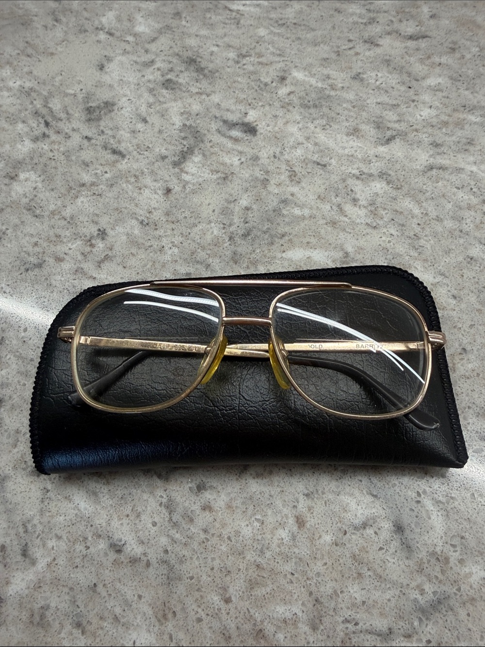 Vintage Gold Metal Frame Reading Glasses - Unbranded